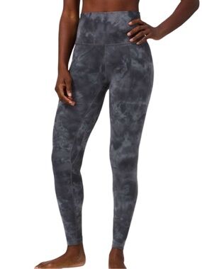 Lululemon Align High-Rise Leggings 28" Diamond Dye Pitch Grey Graphite Grey Sz 2